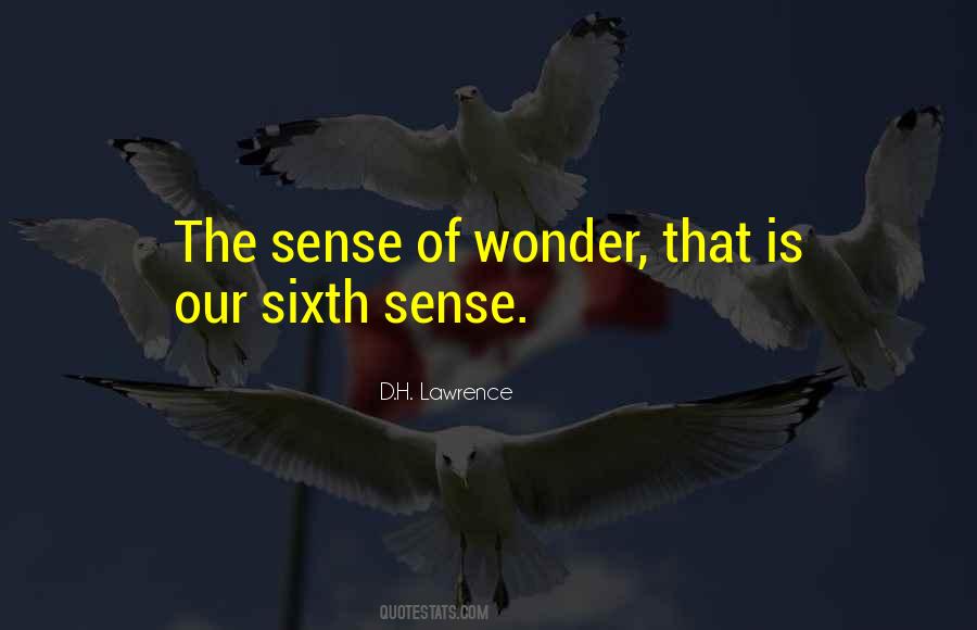 Quotes About Sense Of Wonder #1361360