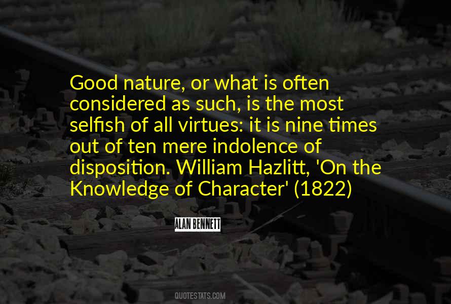 Quotes About Good Nature #249458