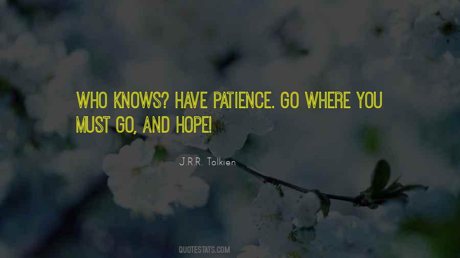 Quotes About Patience And Hope #1672309