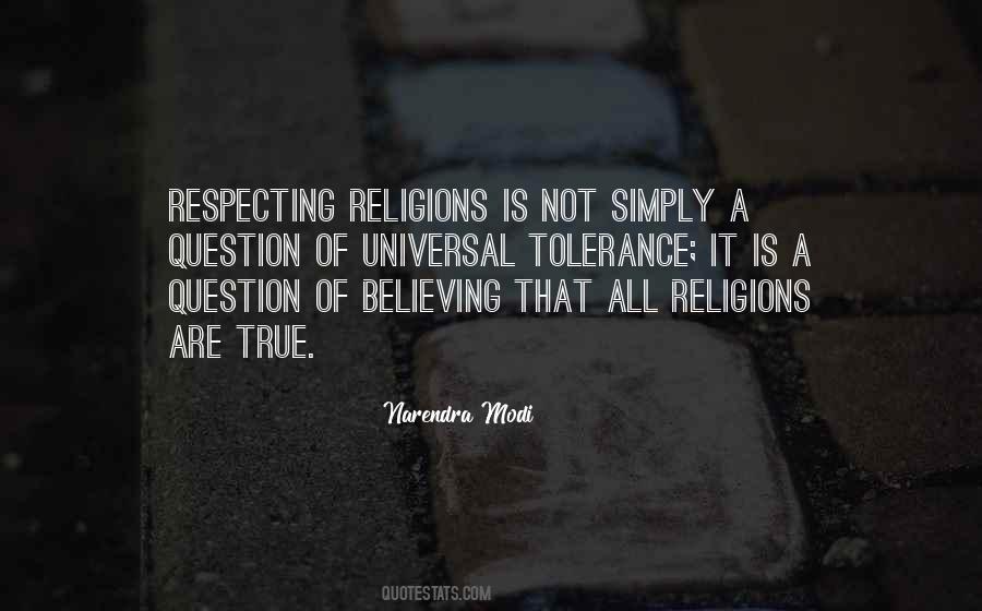 Quotes About Respecting Religions #1841581