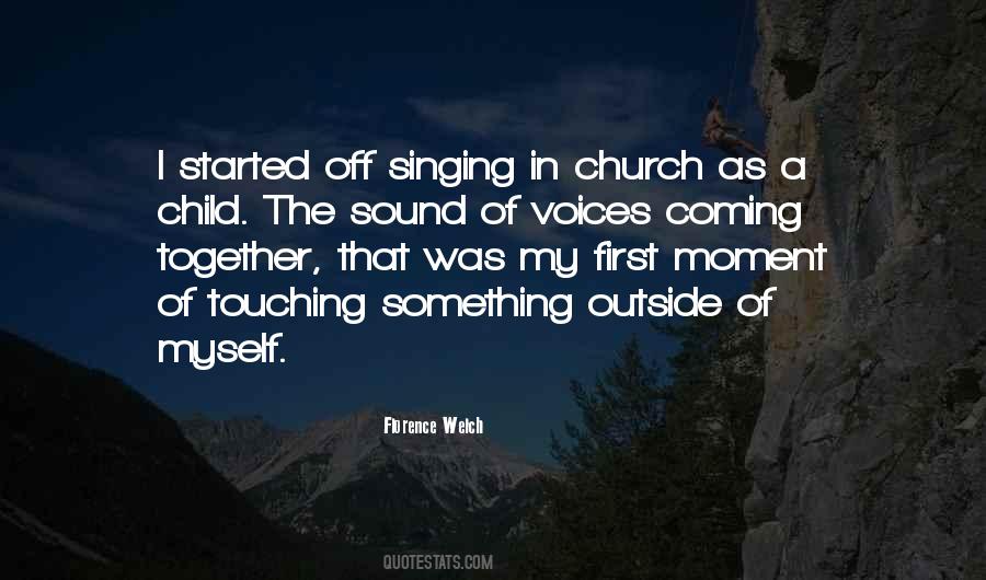 Quotes About Singing In Church #180991