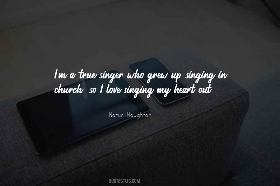 Quotes About Singing In Church #212213