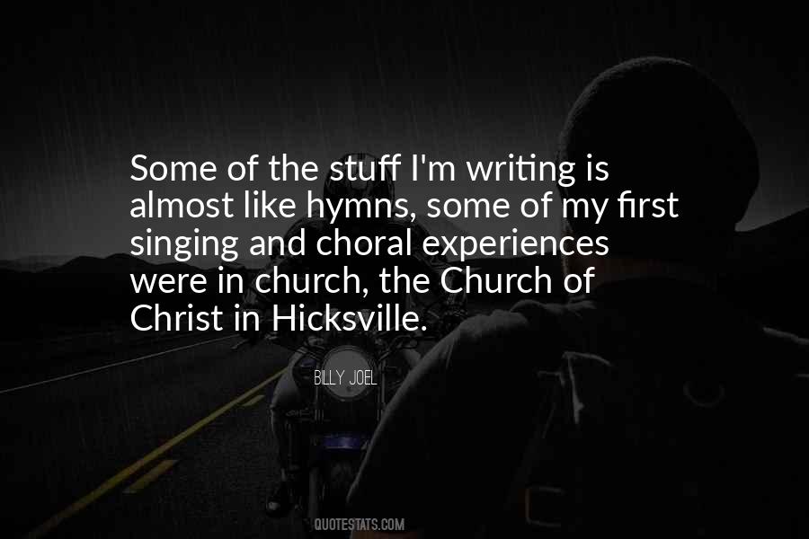 Quotes About Singing In Church #480995