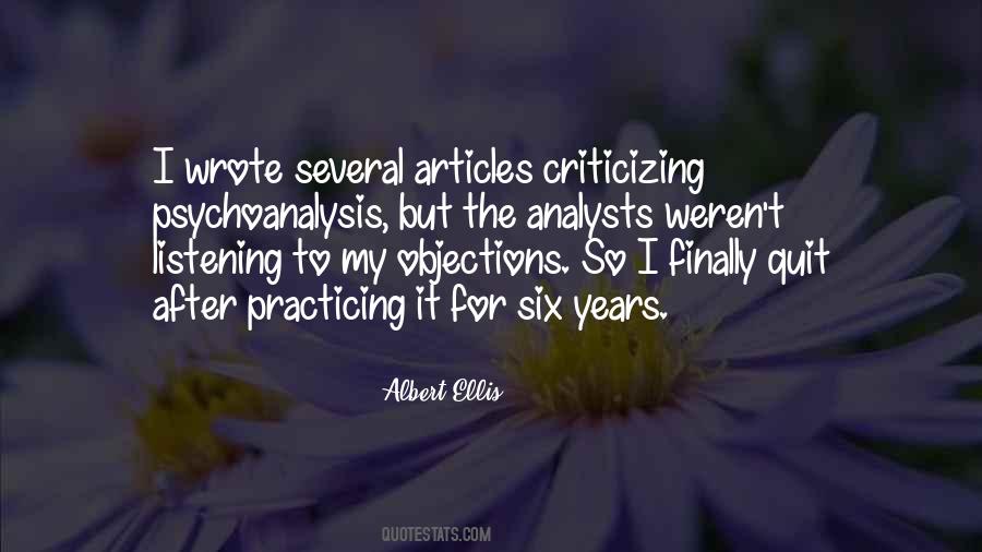 Quotes About Objections #99123