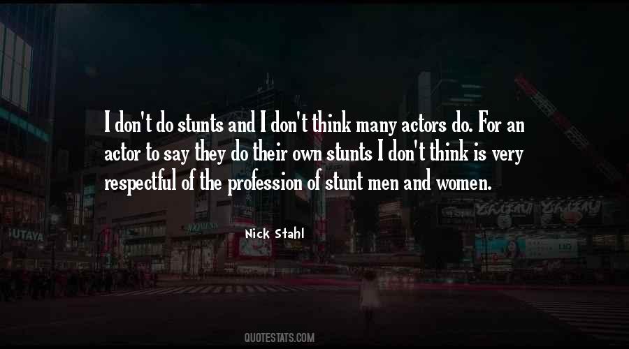 Quotes About Stunts #1034342