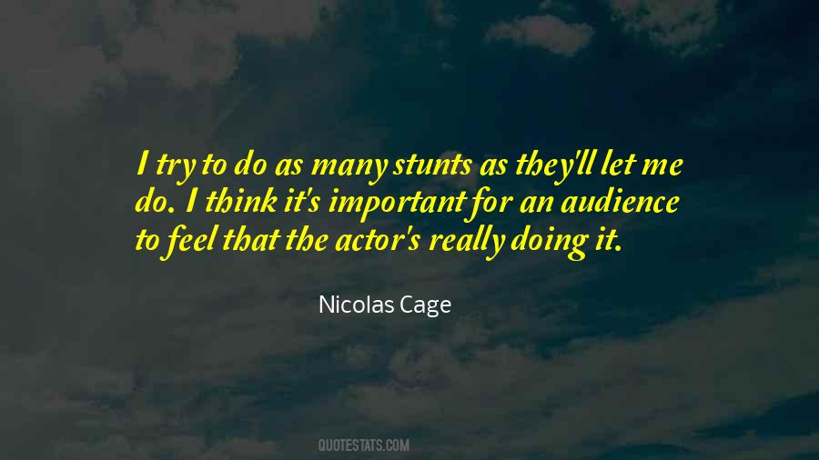 Quotes About Stunts #973549