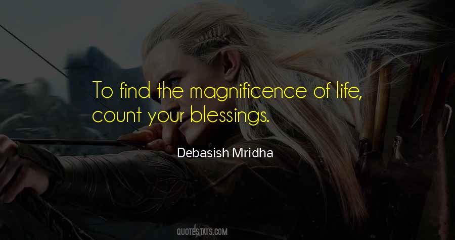Magnificence Of Life Quotes #1438953