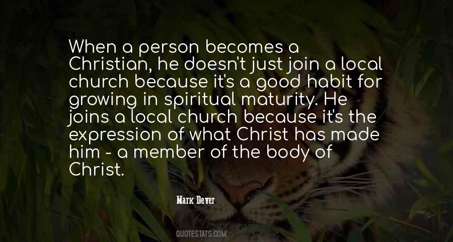 Church Body Quotes #1209185