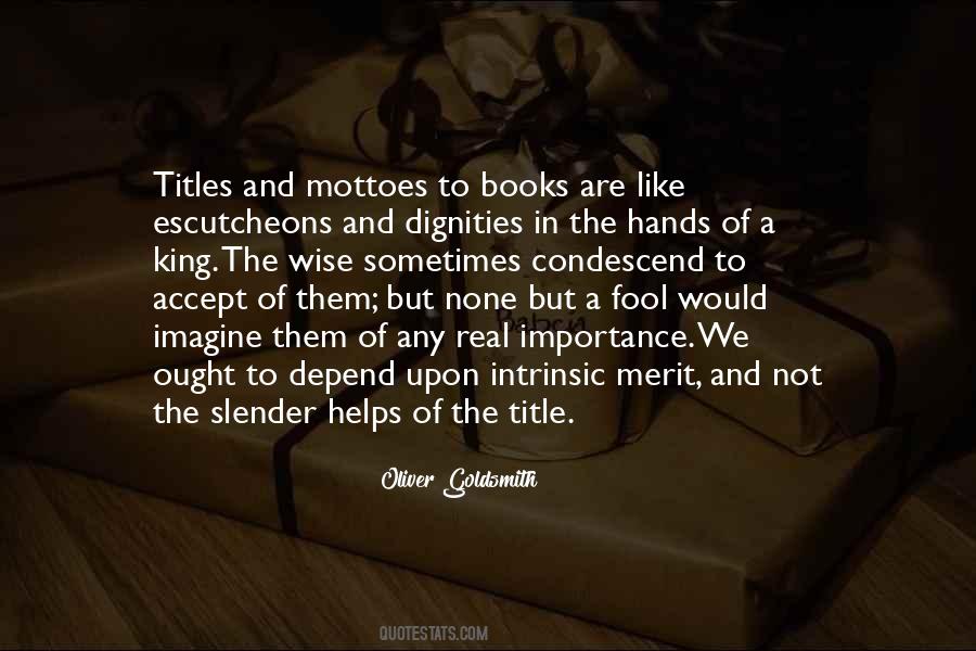 Quotes About Titles Of Books #1401530