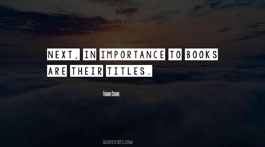 Quotes About Titles Of Books #265500