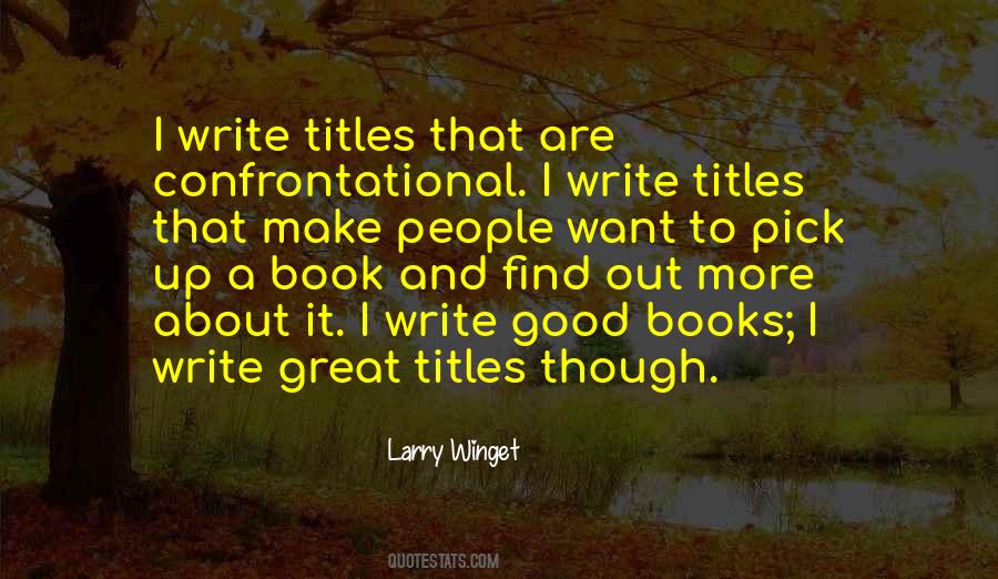 Quotes About Titles Of Books #73447