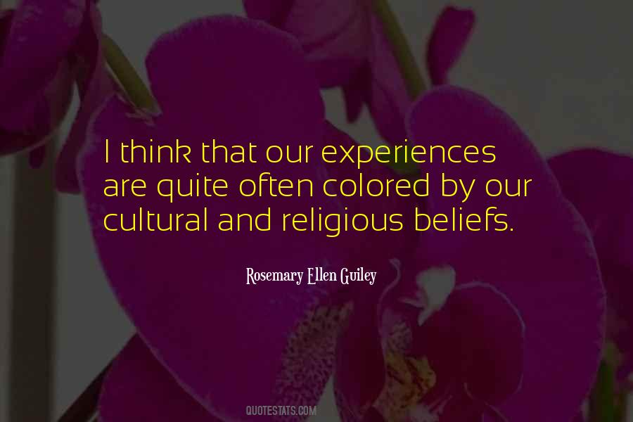 Religious Experiences Quotes #1545041
