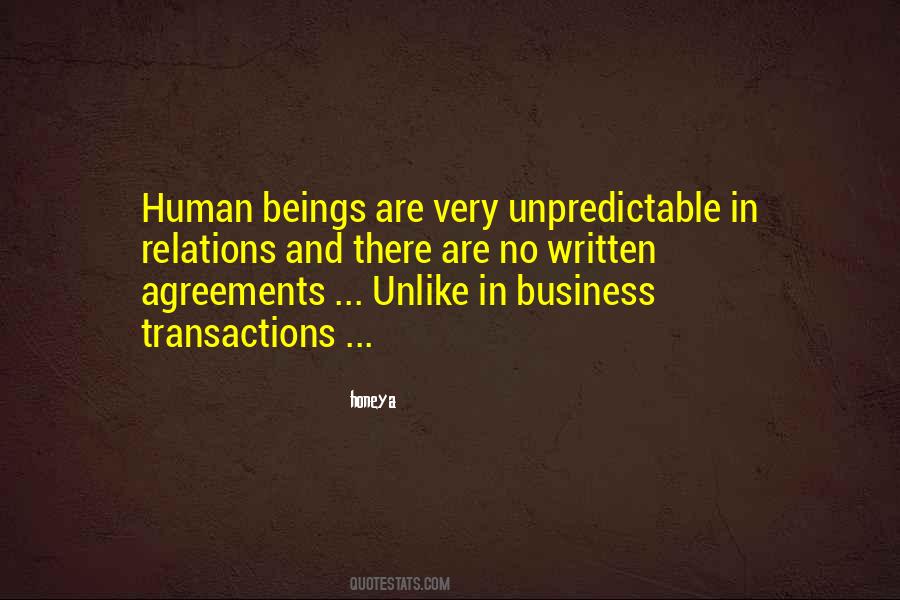 Quotes About Business Transactions #1287740