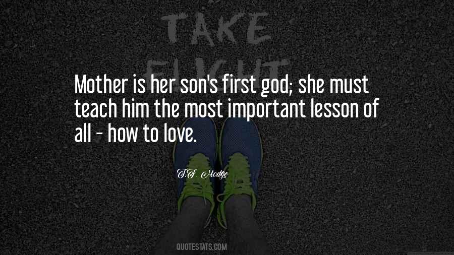 Mother S Love For Son Quotes #1434798