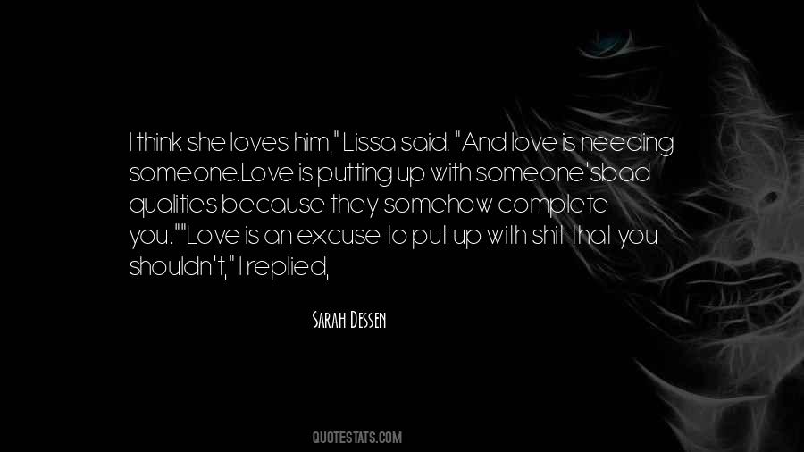 Quotes About I Love Him Because #203311