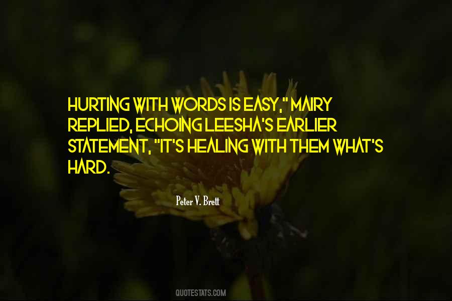 Quotes About Words Hurting #142378