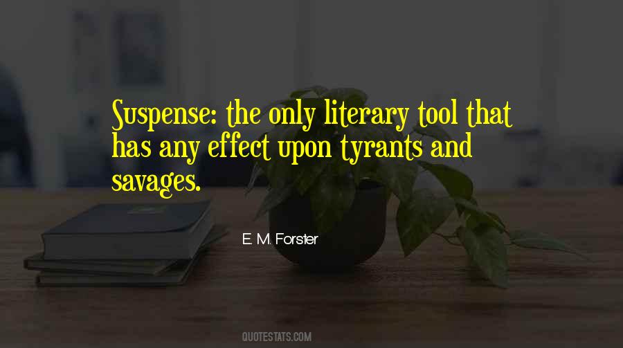 Literary Suspense Quotes #1871822