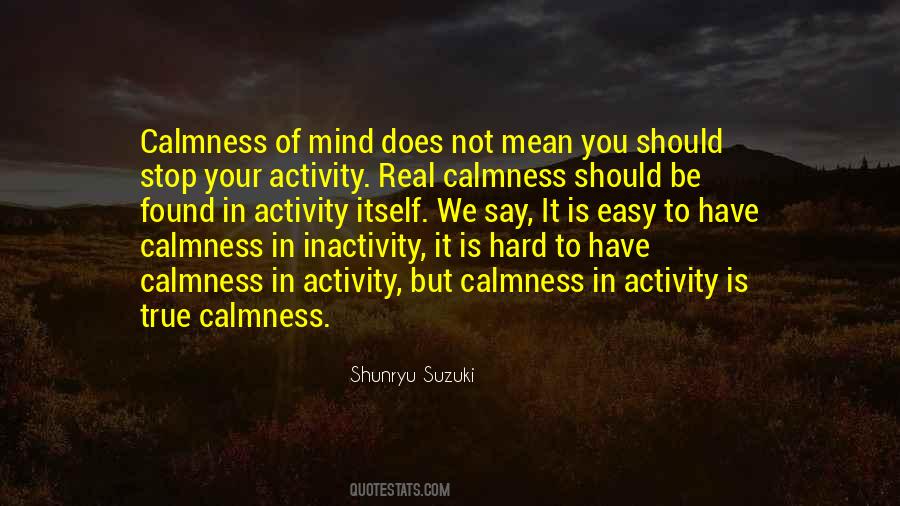 Quotes About Calmness #1363058