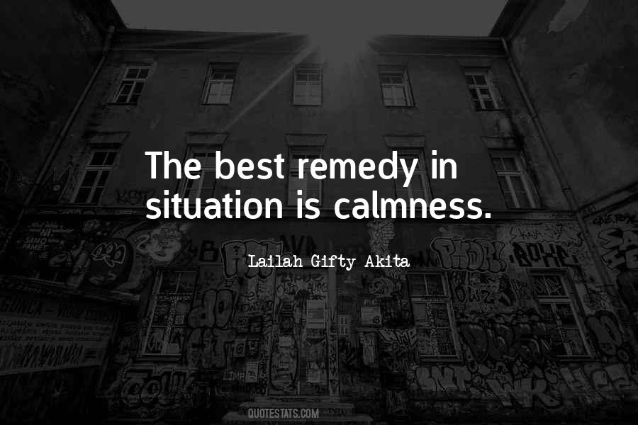Quotes About Calmness #1779687