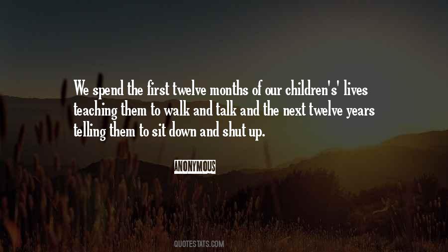 Twelve Months Quotes #1053607