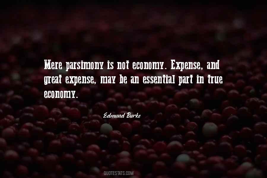 Quotes About Parsimony #1751963