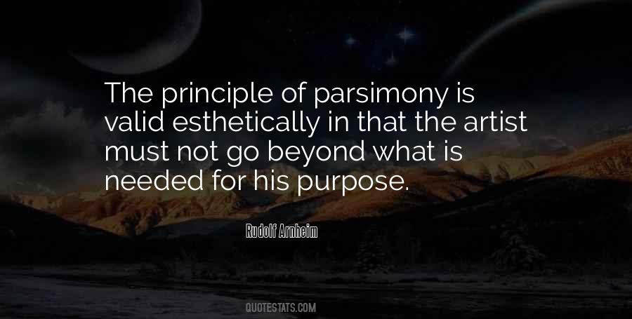Quotes About Parsimony #698959