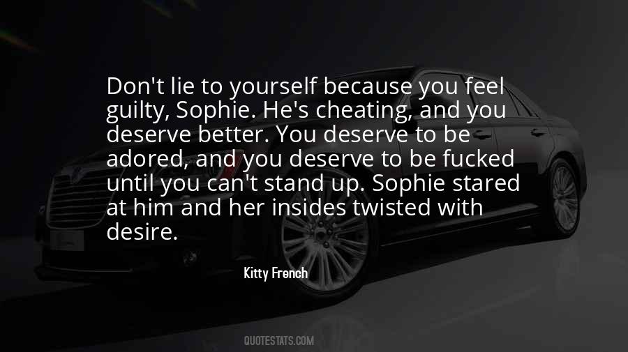 Quotes About Cheating Yourself #1851235