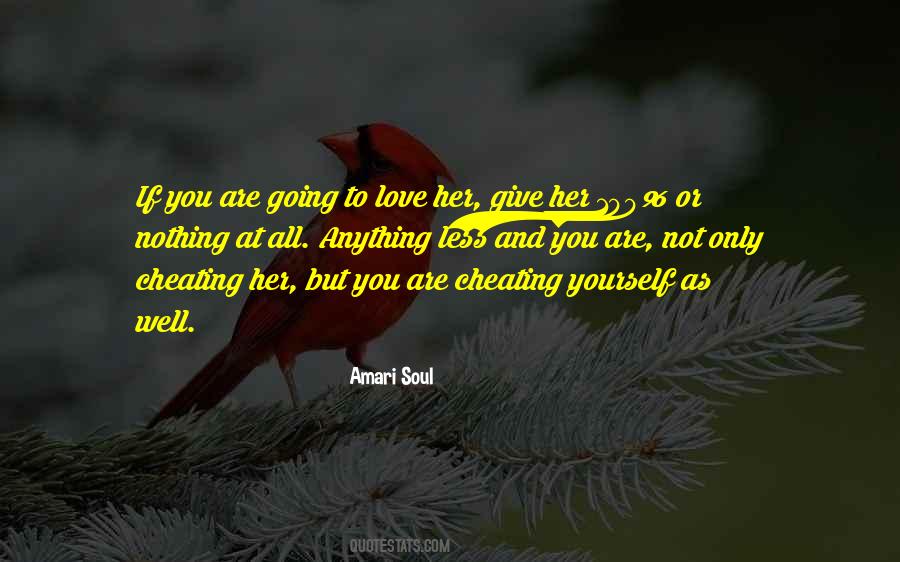 Quotes About Cheating Yourself #332634