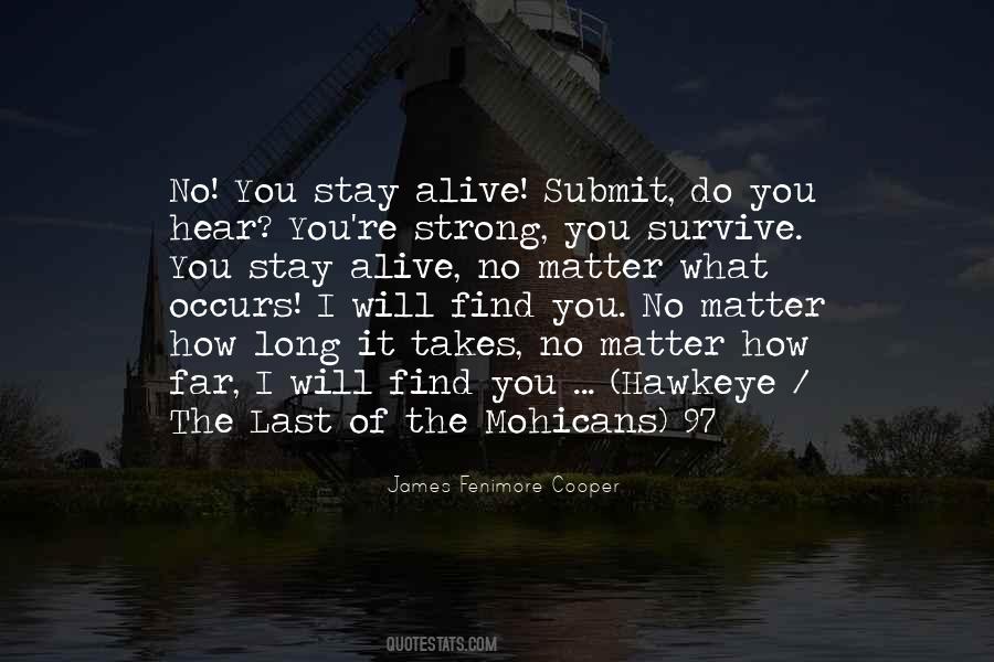 Quotes About Strong Survive #1210835