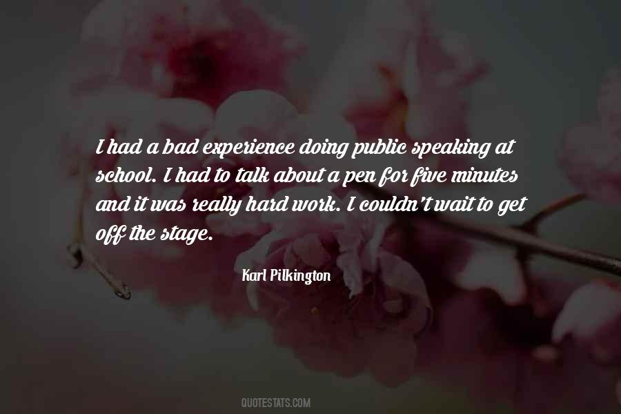 Quotes About Bad Public Speaking #325348