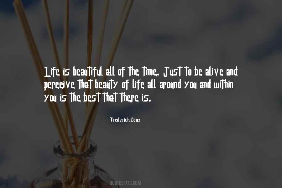 Quotes About Beauty Of Life #1709617