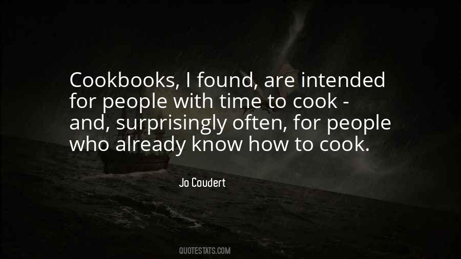 Quotes About Cookbooks #1876042