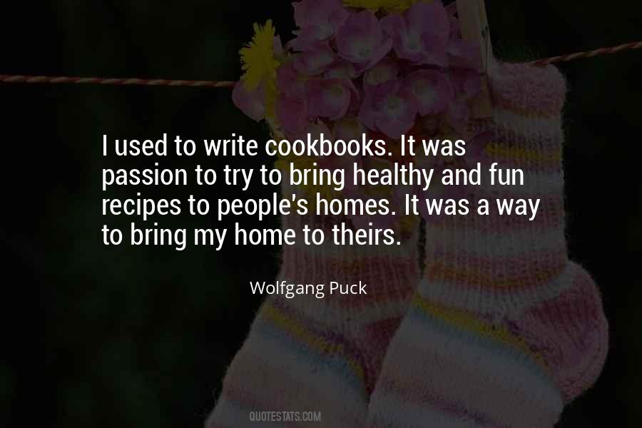 Quotes About Cookbooks #660226