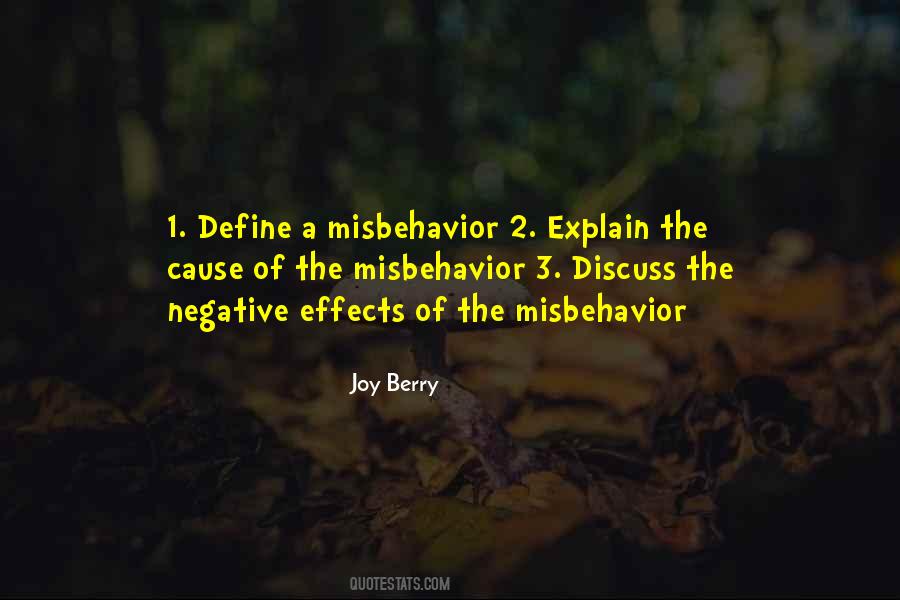 Quotes About Misbehavior #395937