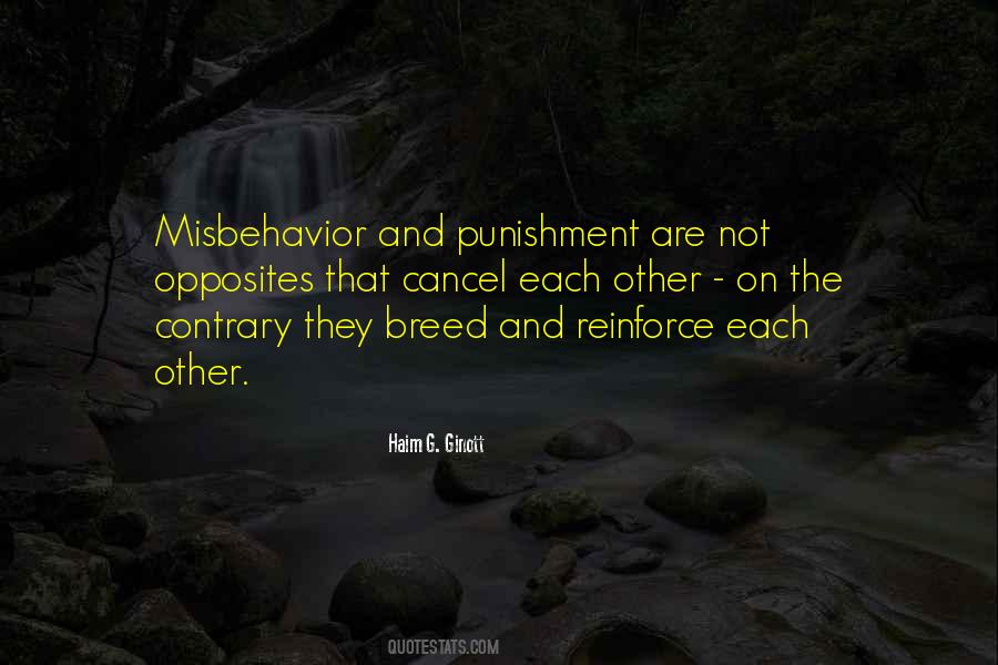 Quotes About Misbehavior #6153