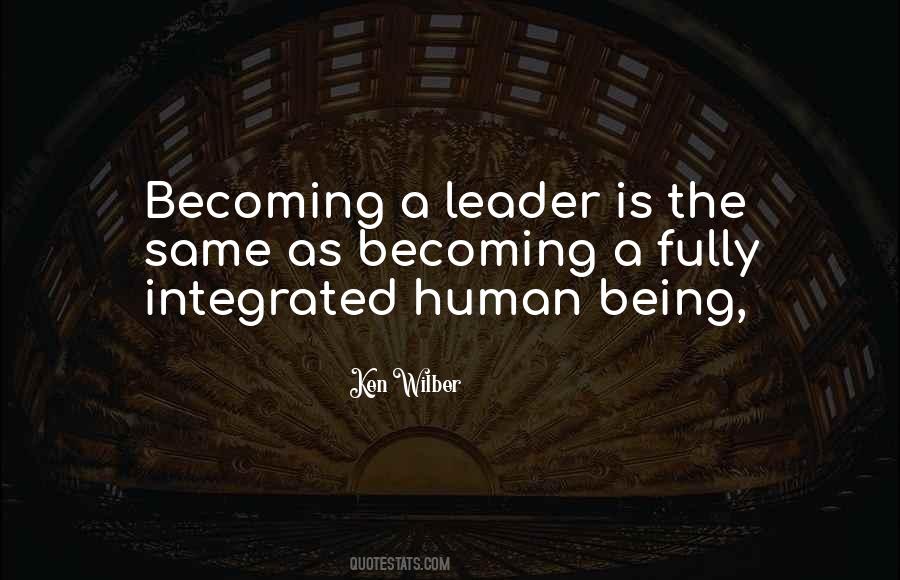 Quotes About Becoming A Leader #122863