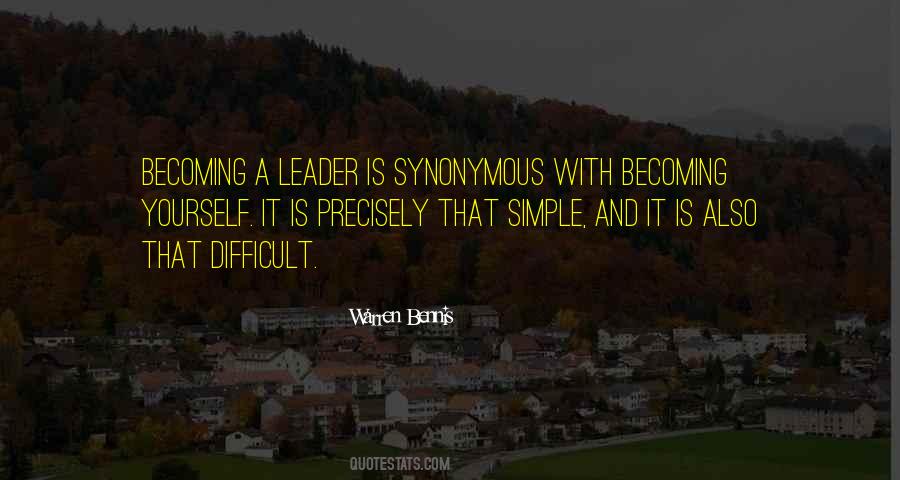 Quotes About Becoming A Leader #712522