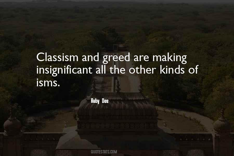 Quotes About Classism #1147297