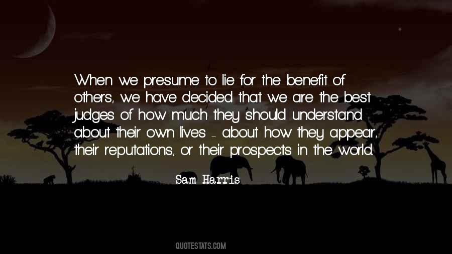 Quotes About Presume #1695153