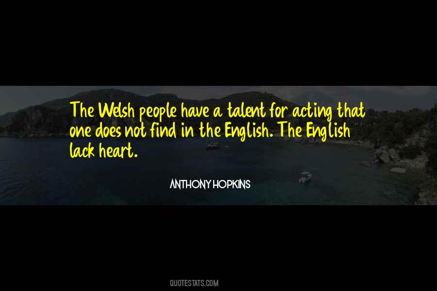 Quotes About Welsh #297047