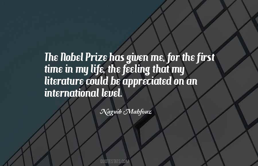 Quotes About Nobel Prize #1212697