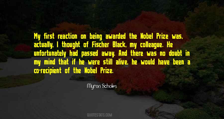 Quotes About Nobel Prize #1294400