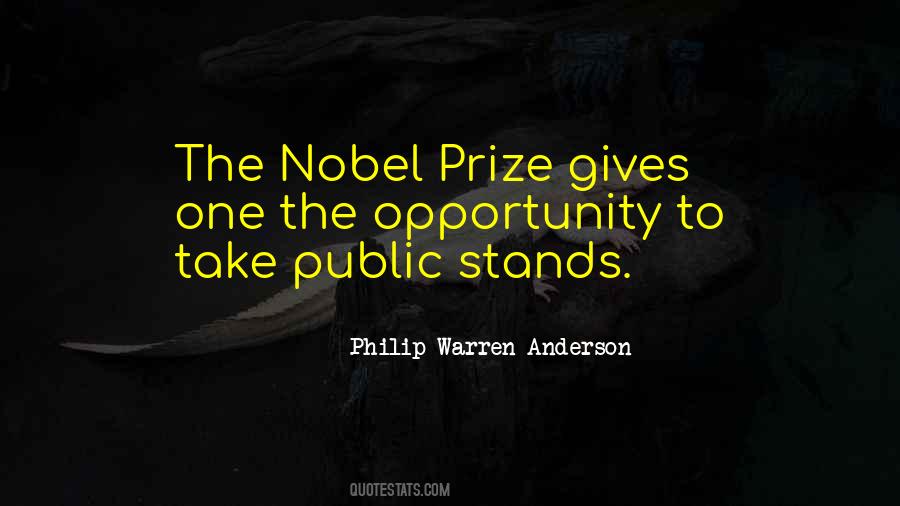 Quotes About Nobel Prize #1452938