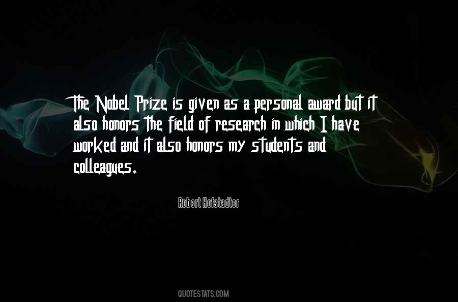 Quotes About Nobel Prize #1453341