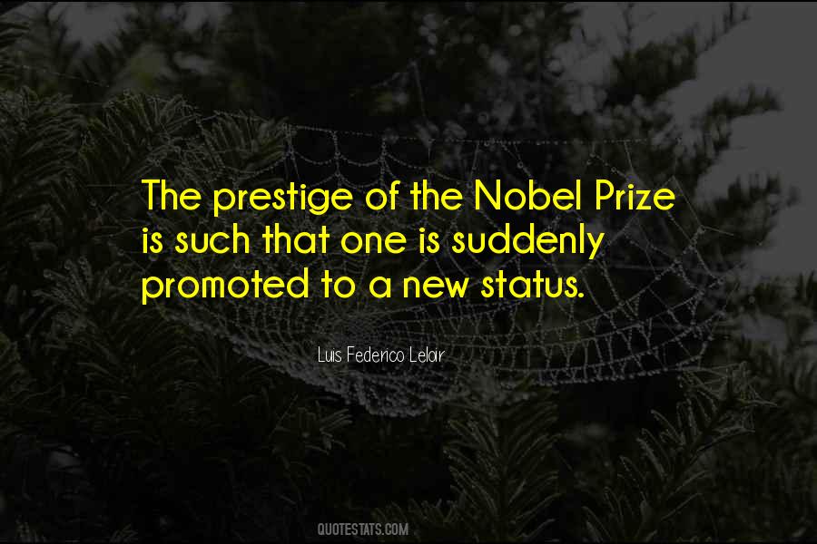 Quotes About Nobel Prize #1462216