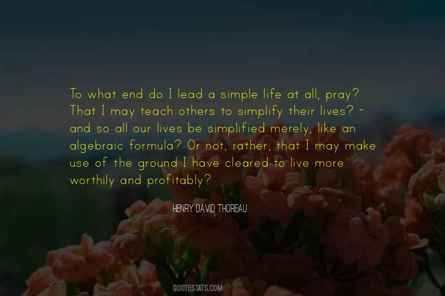 Quotes About Simple Life Simplicity #1705371