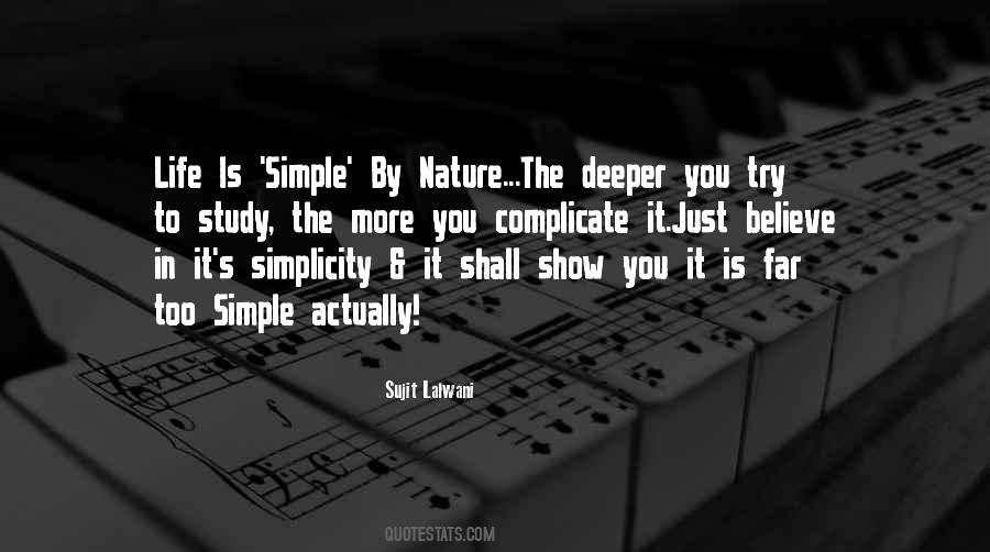 Quotes About Simple Life Simplicity #213358