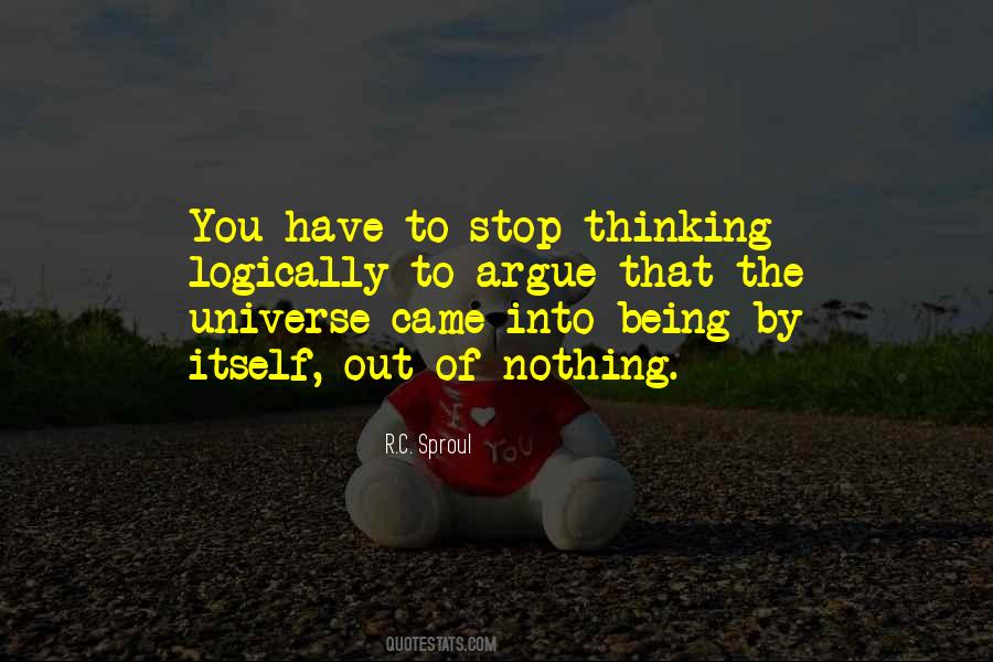 Quotes About Thinking Logically #489164