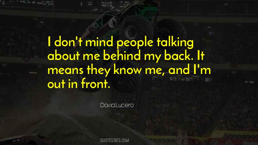 Quotes About Front And Back #423201