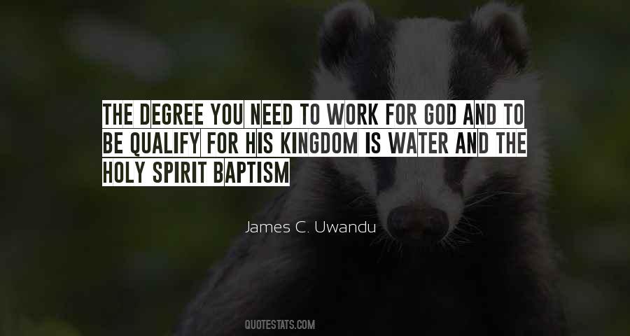 Quotes About Baptism In The Holy Spirit #490716